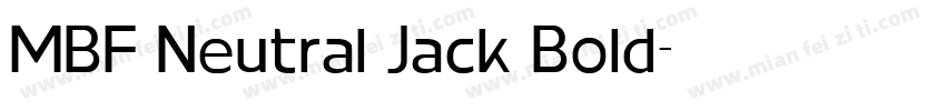 MBF Neutral Jack Bold字体转换